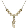 Madonna Crystal Necklace | 1 inch | 6mm Beads   14kt Gold Filled