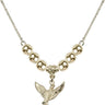 Holy Spirit Crystal Necklace | 1/2 inch | 6mm Beads   14kt Gold Filled