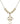 Cross Crystal Necklace | 1 inch | 6mm Beads   14kt Gold Filled
