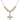 Cross Crystal Necklace | 1 inch | 6mm Beads   14kt Gold Filled