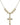 Cross Crystal Necklace | 1 inch | 6mm Beads   14kt Gold Filled
