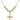 Cross Crystal Necklace | 1 inch | 6mm Beads   14kt Gold Filled
