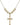 Cross Crystal Necklace | 1 inch | 6mm Beads   14kt Gold Filled