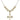 Cross Crystal Necklace | 1 1/8 inch | 6mm Beads   14kt Gold Filled