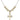 Cross Crystal Necklace | 1 inch | 6mm Beads   14kt Gold Filled