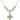 Crucifix Crystal Necklace | 1 1/8 inch | 6mm Beads   14kt Gold Filled