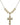 Crucifix Crystal Necklace | 1 1/8 inch | 6mm Beads   14kt Gold Filled