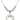Adoption Heart Crystal Necklace | 1 1/8 inch | 6mm Beads   Sterling Silver