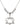 Adoption Heart Crystal Necklace | 1 1/8 inch | 6mm Beads   Sterling Silver