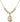 Saint Andrew the Apostle Crystal Necklace | 3/4 inch | 6mm Beads   14kt Gold Filled