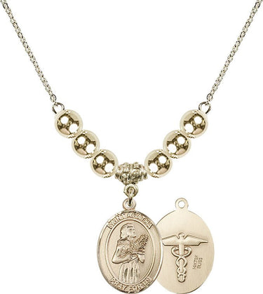 Saint Agatha Nurse Crystal Necklace | 3/4 inch | 6mm Beads | N32-8003--9
