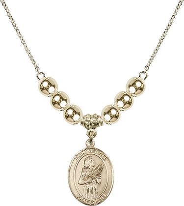 Saint Agatha Crystal Necklace | 3/4 inch | 6mm Beads | N32-8003