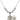 Saint Agatha Crystal Necklace | 3/4 inch | 6mm Beads   Sterling Silver
