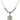 Saint Agatha Crystal Necklace | 3/4 inch | 6mm Beads   Sterling Silver