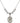 Saint Agatha Crystal Necklace | 3/4 inch | 6mm Beads   Sterling Silver