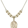 Saint Augustine Crystal Necklace | 3/4 inch | 6mm Beads   14kt Gold Filled