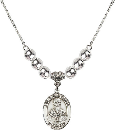 Saint Alexander Constantinople Crystal Necklace | 3/4 inch | N32-8012