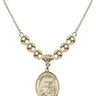 Saint Benjamin Crystal Necklace | 3/4 inch | 6mm Beads   14kt Gold Filled