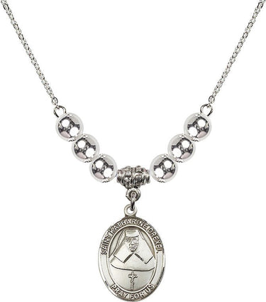 Saint Katharine Drexel Crystal Necklace | 3/4 inch | 6mm Beads | N32-8015