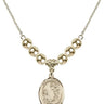 Saint Cecilia Crystal Necklace | 3/4 inch | 6mm Beads   14kt Gold Filled