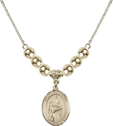 Saint Bernadette Crystal Necklace | 3/4 inch | 6mm Beads | N32-8017