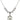 Saint Bernadette Crystal Necklace | 3/4 inch | 6mm Beads   Sterling Silver