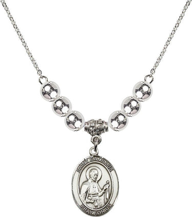 Saint Camillus of Lellis Crystal Necklace | 3/4 inch | 6mm Beads | N32-8019