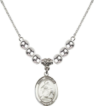 Saint Charles Borromeo Crystal Necklace | 3/4 inch | 6mm Beads | N32-8020