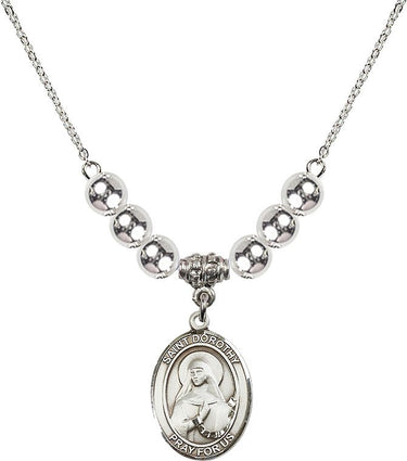 Saint Dorothy Crystal Necklace | 3/4 inch | 6mm Beads | N32-8023