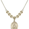 Saint Daniel Crystal Necklace | 3/4 inch | 6mm Beads   14kt Gold Filled