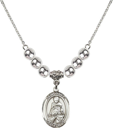 Saint Daniel Crystal Necklace | 3/4 inch | 6mm Beads | N32-8024