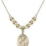 Saint Dennis Crystal Necklace | 3/4 inch | 6mm Beads   14kt Gold Filled
