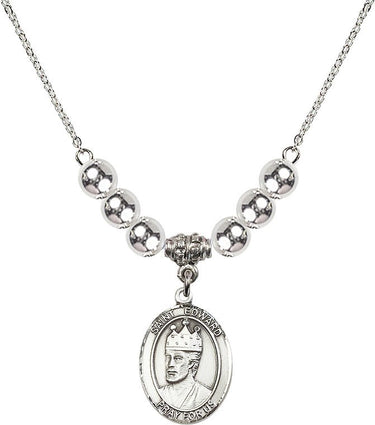Saint Edward the Confessor Crystal Necklace | 3/4 inch | N32-8026