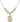 Saint Clare of Assisi Crystal Necklace | 3/4 inch | 6mm Beads   14kt Gold Filled