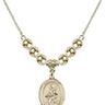 Saint Jane of Valois Crystal Necklace | 3/4 inch | 6mm Beads   14kt Gold Filled