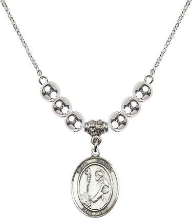 Saint Dominic de Guzman Crystal Necklace | 3/4 inch | 6mm Beads | N32-8030