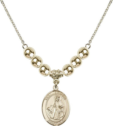 Saint Dymphna Crystal Necklace | 3/4 inch | 6mm Beads | N32-8032