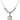 Saint Dymphna Crystal Necklace | 3/4 inch | 6mm Beads   Sterling Silver
