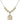Saint Gabriel the Archangel Crystal Necklace | 3/4 inch | 6mm Beads   14kt Gold Filled