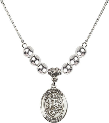 St. George Crystal Necklace | 3/4 inch | 6mm Beads