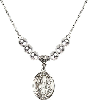 St. Genevieve Crystal Necklace | 3/4 inch | 6mm Beads