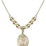 Saint Helen Crystal Necklace | 3/4 inch | 6mm Beads   14kt Gold Filled