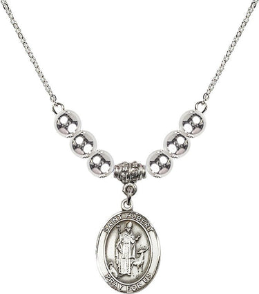 St. Hubert of Liege Crystal Necklace | 3/4 inch | 6mm Beads