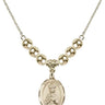 Saint Henry II Crystal Necklace | 3/4 inch | 6mm Beads   14kt Gold Filled