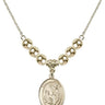 Saint James the Greater Crystal Necklace | 3/4 inch | 6mm Beads   14kt Gold Filled