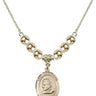 Saint John Bosco Crystal Necklace | 3/4 inch | 6mm Beads   14kt Gold Filled