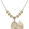 Saint Joseph of Cupertino Crystal Necklace | 3/4 inch | 6mm Beads   14kt Gold Filled