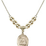 Saint Joshua Crystal Necklace | 3/4 inch | 6mm Beads   14kt Gold Filled