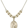 Saint Kilian Crystal Necklace | 3/4 inch | 6mm Beads   14kt Gold Filled