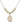 Saint Maximilian Kolbe Crystal Necklace | 3/4 inch | 6mm Beads   14kt Gold Filled